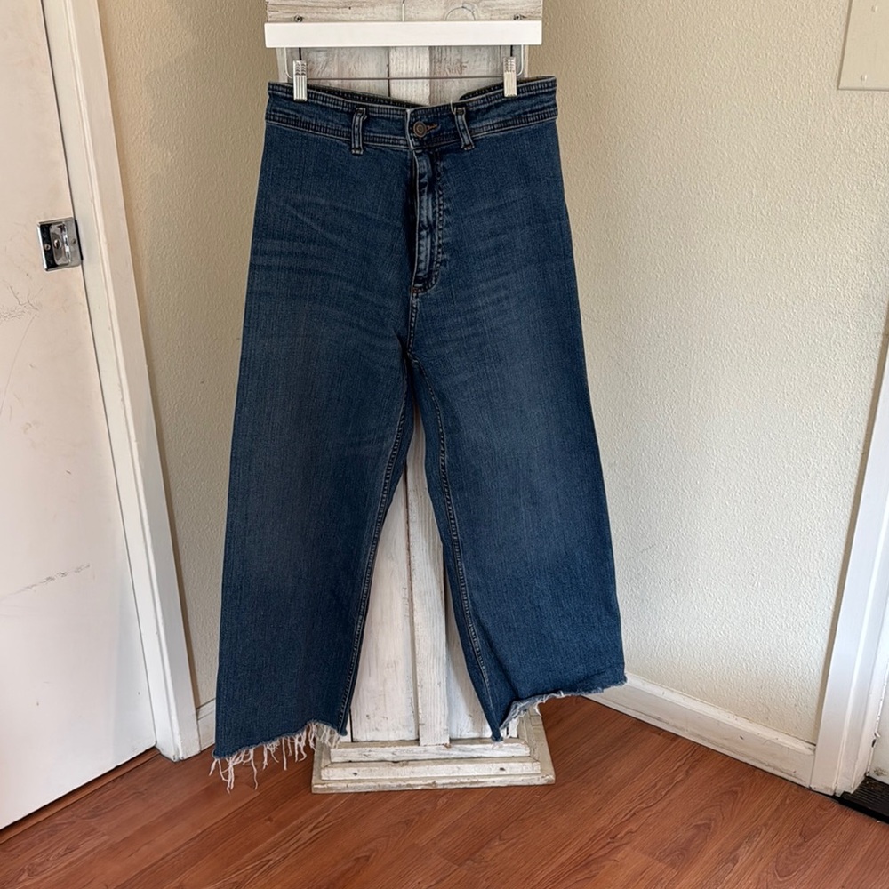 Zara Denim Sailor Pants
